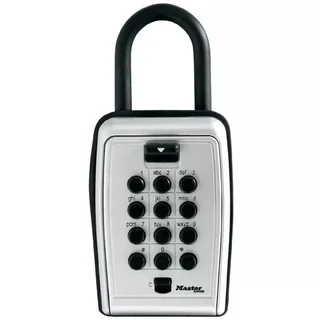 Master Lock 5422EURD Caja Segura para Llaves Montaje Pared Combinación Botones Aluminio Asa