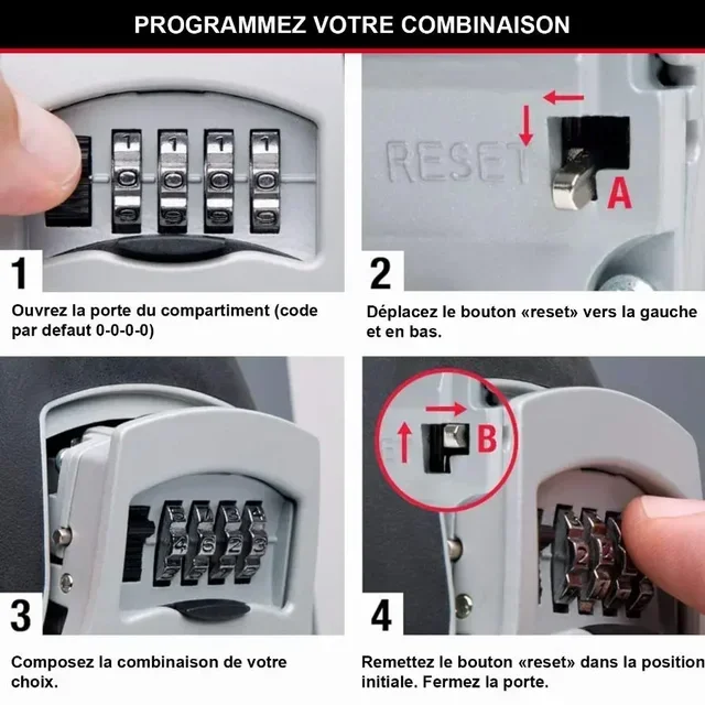 Boîte à clés sécurisée MASTER LOCK 5400EURD à combinaison avec anse