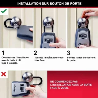 Boîte à clés sécurisée MASTER LOCK 5400EURD à combinaison avec anse
