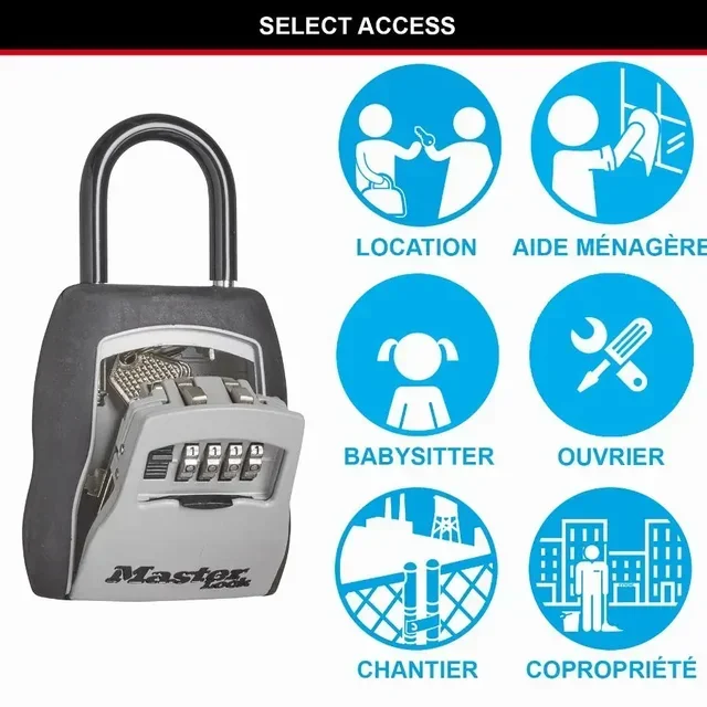 Boîte à clés sécurisée MASTER LOCK 5400EURD à combinaison avec anse