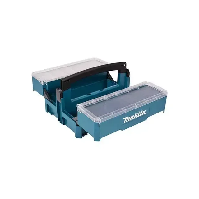 Makita MAKPAC P-84137 Stapelbare Werkzeugkiste - Professionelles modulares Aufbewahrungssystem