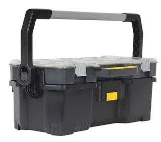 STANLEY FatMax 1-70-317 Tool Box with Transparent Organizer and Modular Compartments