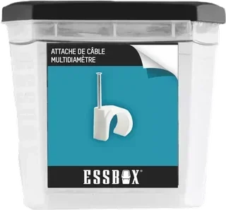 Box of 100 SCELL-IT ESSBOX Cable Clips Nail-On Electrical Fixings EX-9340141014
