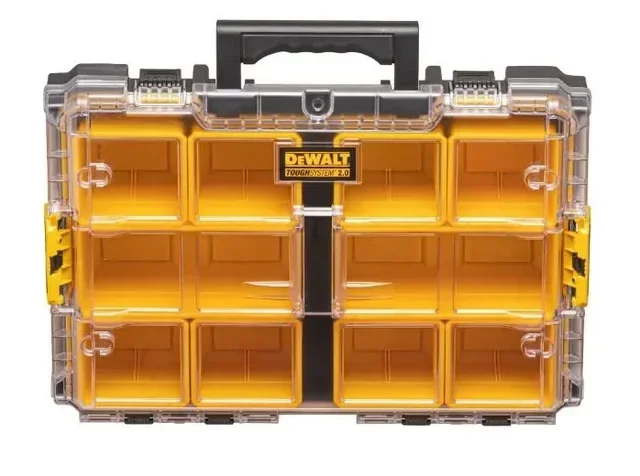 Scatola Porta Attrezzi Modulare DEWALT ToughSystem DWST83394-1 550x336x116mm IP65 Impermeabile Antipolvere Organizzatore