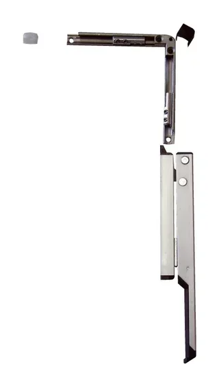 Boîtier fermeture automatique GEZE OL90/95 noir avec poignée et renvoi d'angle 90°