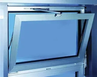 Boîtier fermeture automatique GEZE OL90/95 noir avec poignée et renvoi d'angle 90°