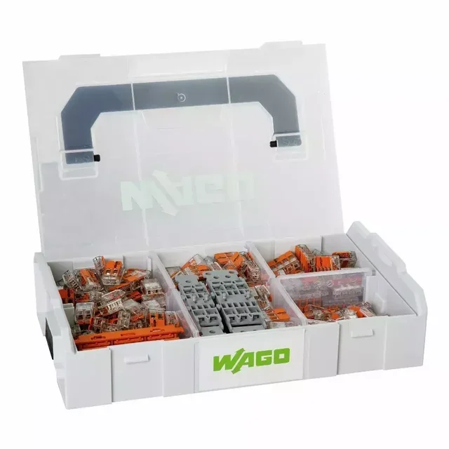 Custodia L-BOXX Mini WAGO 887-850 con 255 morsetti a leva serie 221 per cavi 4mm² - Sistema modulare