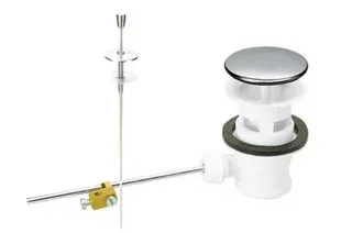 Bonde lavabo tirette L214 NICOLL inox 1'1/4 automatique