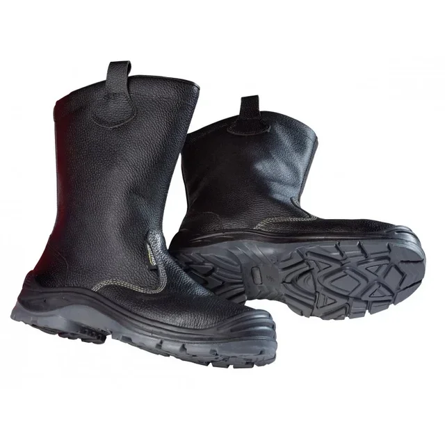 Botte de sécurité fourrée SINGER BREME cuir noir S3 SRC