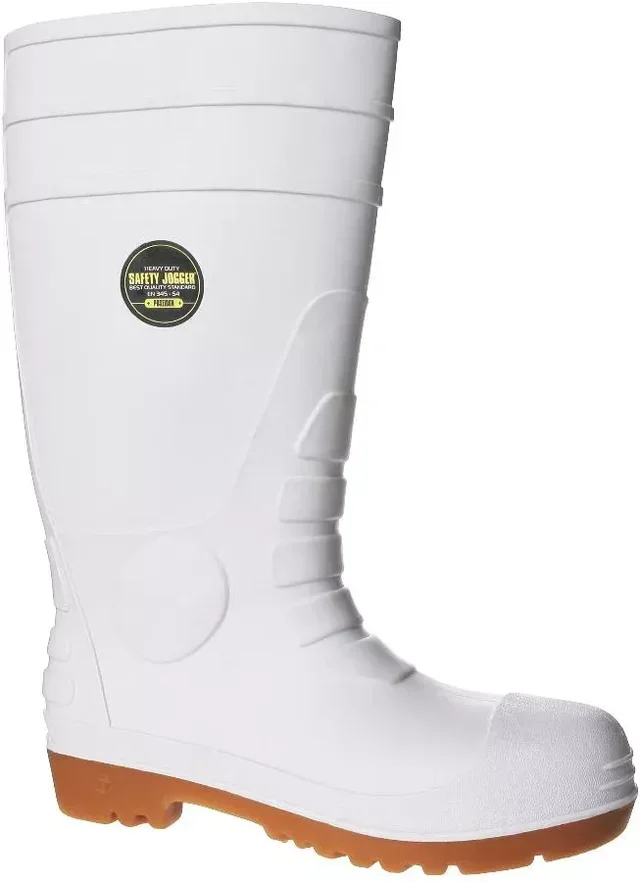 Bottes de sécurité blanches POSEIDON PVC Safety Jogger embout acier 200J BTP