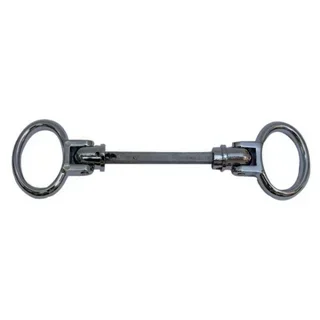 Boucle double chromée VACHETTE 14 mm serrure applique tige 6x70 mm - 0084822