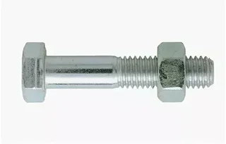 Bullone testa esagonale VISWOOD dado acciaio zincato bianco 8.8 DIN 931