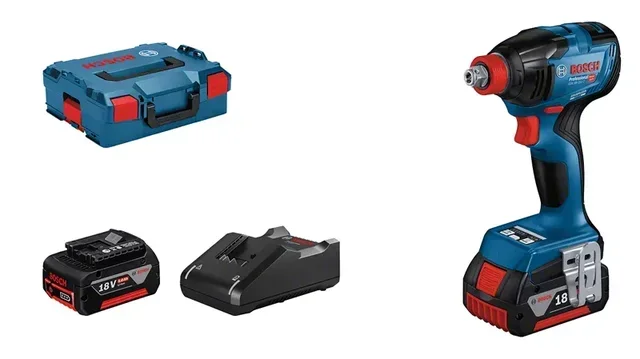 Boulonneuse à chocs BOSCH GDX 18V-210 C 18V 210Nm 2 batteries 5Ah coffret L-BOXX