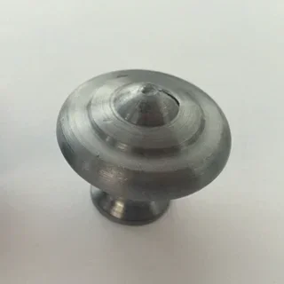 Bouton meuble rustique acier poli Ø30 mm vintage BROS N°24