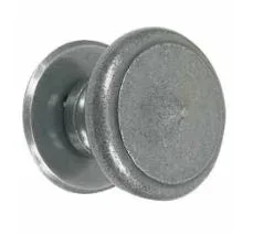 Bouton de porte ancien BOUVET 7891 fer patiné vintage 75mm