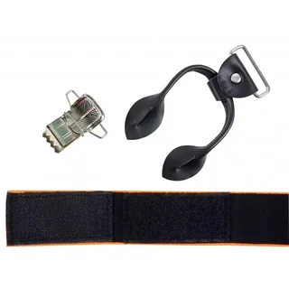 Bretelle a Bottoni SOLIDUR Nere ACBR02 - Tripla Fissatura Universale