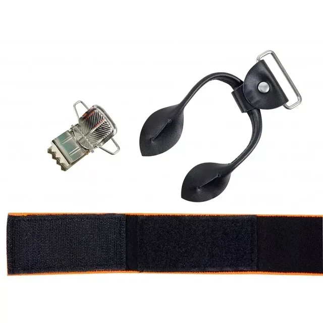 Bretelle a Bottoni SOLIDUR Nere ACBR02 - Tripla Fissatura Universale