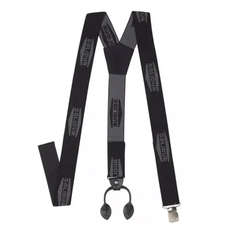 Bretelle a Bottoni SOLIDUR Nere ACBR02 - Tripla Fissatura Universale