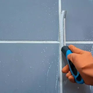 STARWAX 1686 Grout Brush - Tile Grout Cleaner for Kitchen & Bathroom - Durable Nylon Bristles