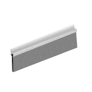 IBS60 ELTON Aluminum Door Bottom Seal Brush with Polypropylene Bristles 2.50m - Weatherstrip Sweep for Doors