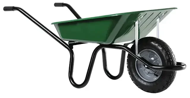 Brouette de chantier Aktiv 100L HAEMMERLIN bac galvanisé roue gonflée 150kg