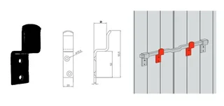 Butée anti-vent déportée 32 TORBEL galvanisée - 538116
