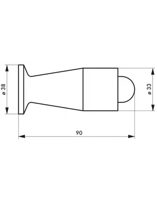 Butoir de balustre 90 mm THIRARD monture plastique bicolore marron beige - Réf. 00000037