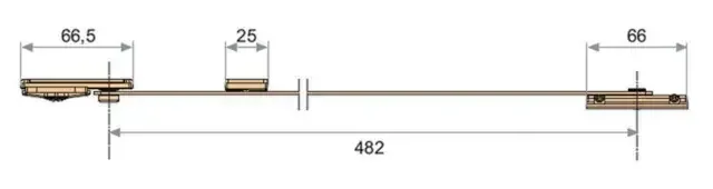 Butoir de porte FAPIM 1459 avec frein ajustable et ralentisseur intégré
