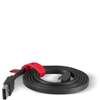 Cable USB-C Crosscall Carga Rápida 3A Anti-Nudos con Correa Silicona