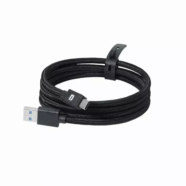Cable USB-C Crosscall Carga Rápida 3A Anti-Nudos con Correa Silicona
