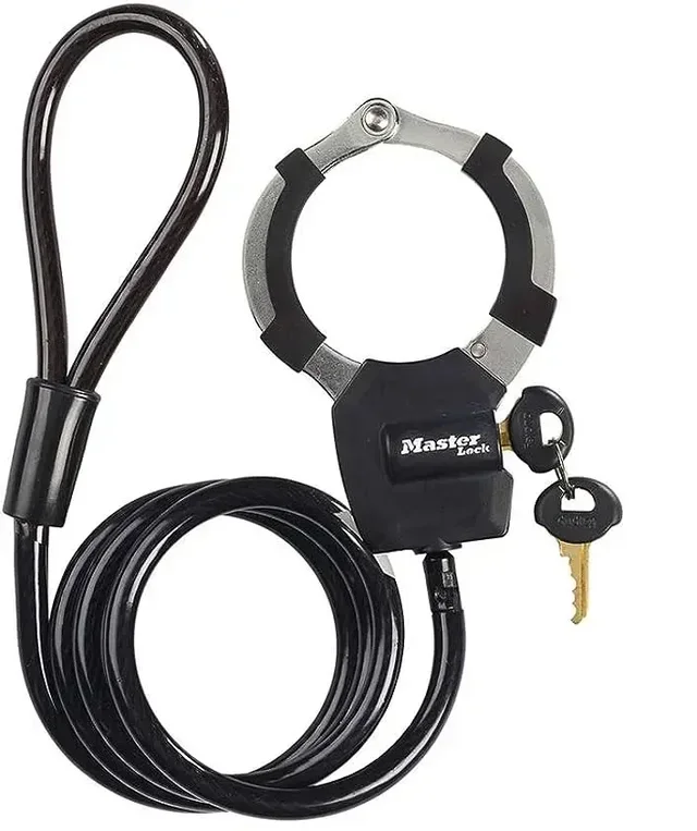 Câble antivol Master Lock 8275EURDPROBLK 1m menottes vélo trottinette