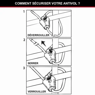 Cable de Seguridad Master Lock Python 8418EURD – 1,8m x 8mm Cable Antirrobo Negro