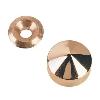 Cache-vis laiton poli Ø12 mm QDCR - Réf. 9038D12S10