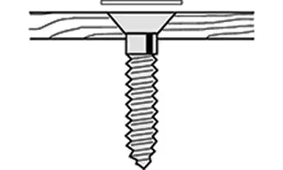Cache-vis adhésif Ø14mm aspect frêne naturel HAFELE - 1040 pièces