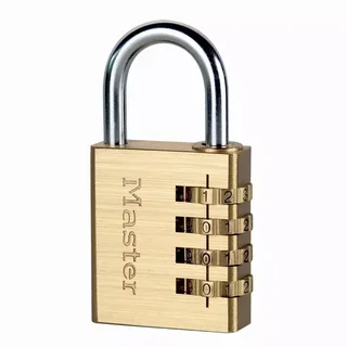 Cadenas Master Lock 604EURD à code 40 mm laiton - anse acier chromé 6 mm