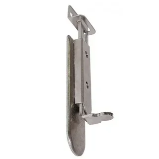 Cadenas Alsacien MONIN acier nickelé 240x110 mm traditionnel porte fenêtre