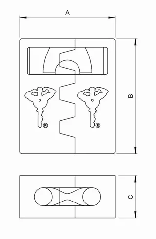 Cadenas MUL-T-LOCK Série C16 avec boîtier protecteur acier moulé
