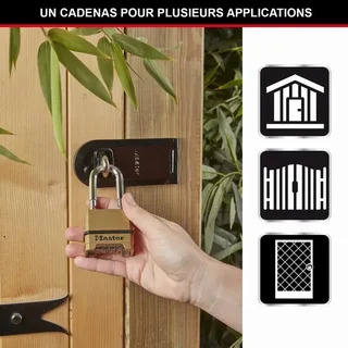 Master Lock Excell M175EURDLH 56mm Zinc Alloy Resettable Combination Padlock for Outdoor Use