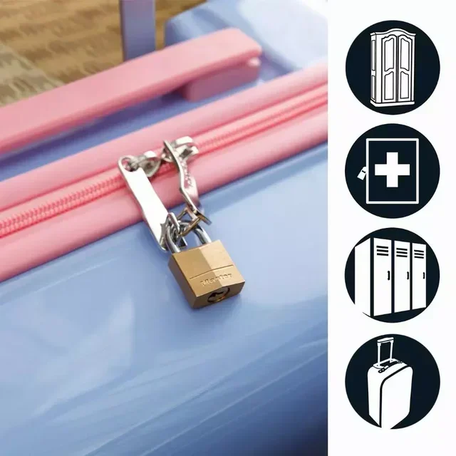 Solid Brass Padlock Master Lock 30 mm Pack of 4 - 130EURQNOP