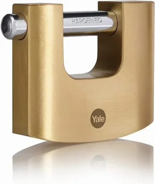 Cadenas rectangulaire YALE laiton 70 mm 3 clés - Modèle 24319000