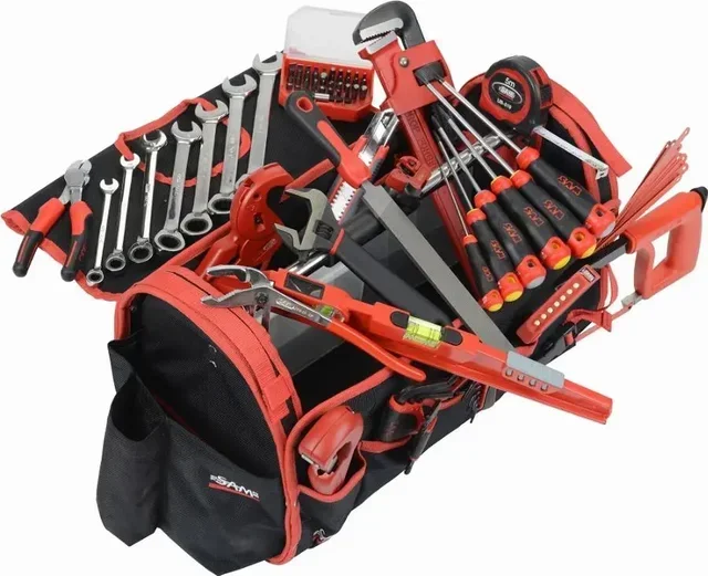 39L Fabric Tool Box 95 Pieces Plumbing Tools Set SAM OUTILLAGE CP-PL1