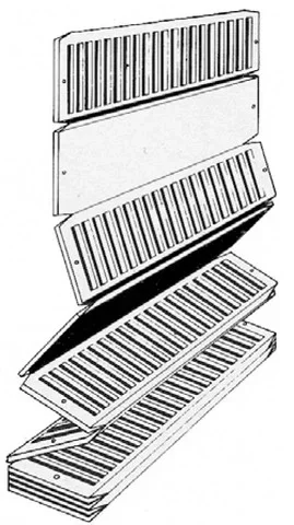 Caleréglette 751 PRUNIER 20x50 mm Cuñas de Instalación - Caja 1000 Piezas SCJP751