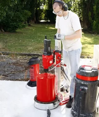 VIRAX 350 Electric Core Drill on Stand 2500W Dual Speed 360/850 RPM