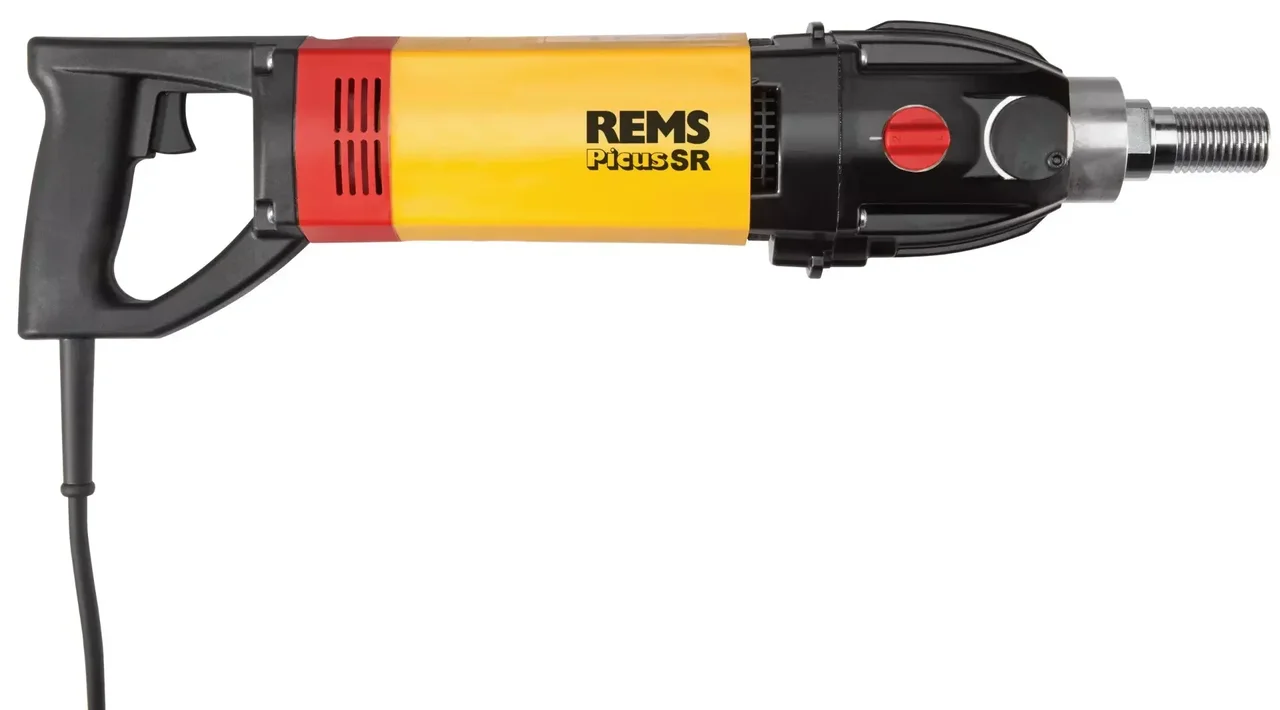 REMS Picus SR 2200 W Titan Kernbohrmaschine - Komplettset mit Säule Wassertank 3 Bohrkronen - 183X01 R220