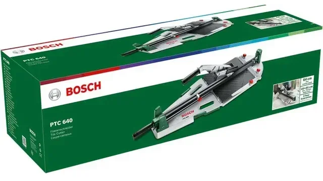 Carrelette électrique PTC 640 Bosch 0603B04400 - Coupe-carreaux professionnel 640mm céramique