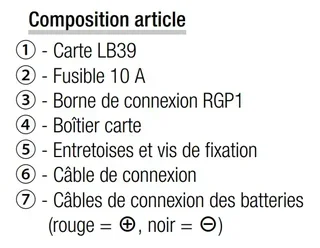 Scheda di controllo CAME 31 Brown Line - Modulo collegamento 2 batterie di emergenza 12V 3.4Ah rif 002RLB