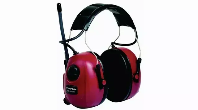 3M Peltor Alert FM Red Noise Cancelling Headphones Built-in Radio 30dB Hearing Protection
