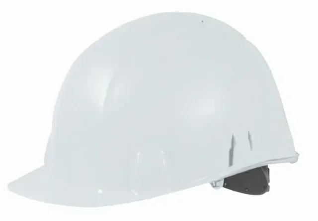 Casque de chantier SINGER Brennus polyéthylène aérations réglables homologué