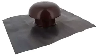 Roof ventilation cap Ø100 mm NICOLL CDT10 brown with sealing collar