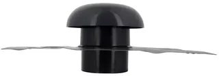 Chapeau ventilation Ø125mm NICOLL CDT12 gris anthracite collerette étanchéité